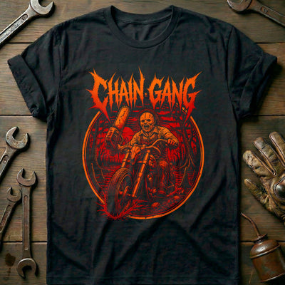 Chain Gang Motorcycle T-Shirt GC Gift For Biker