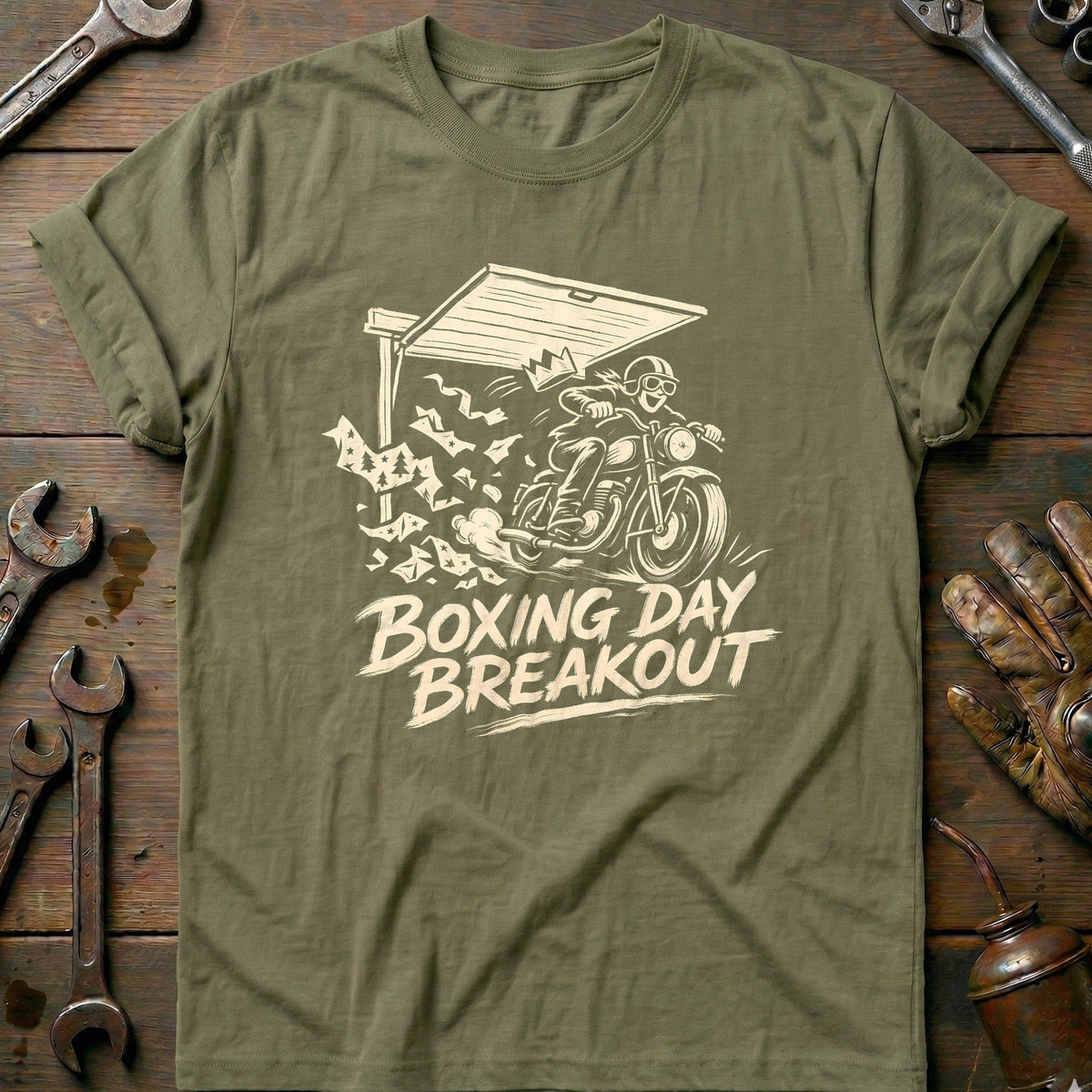 Boxing Day Breakout Motorcycle T-Shirt Gift For Biker