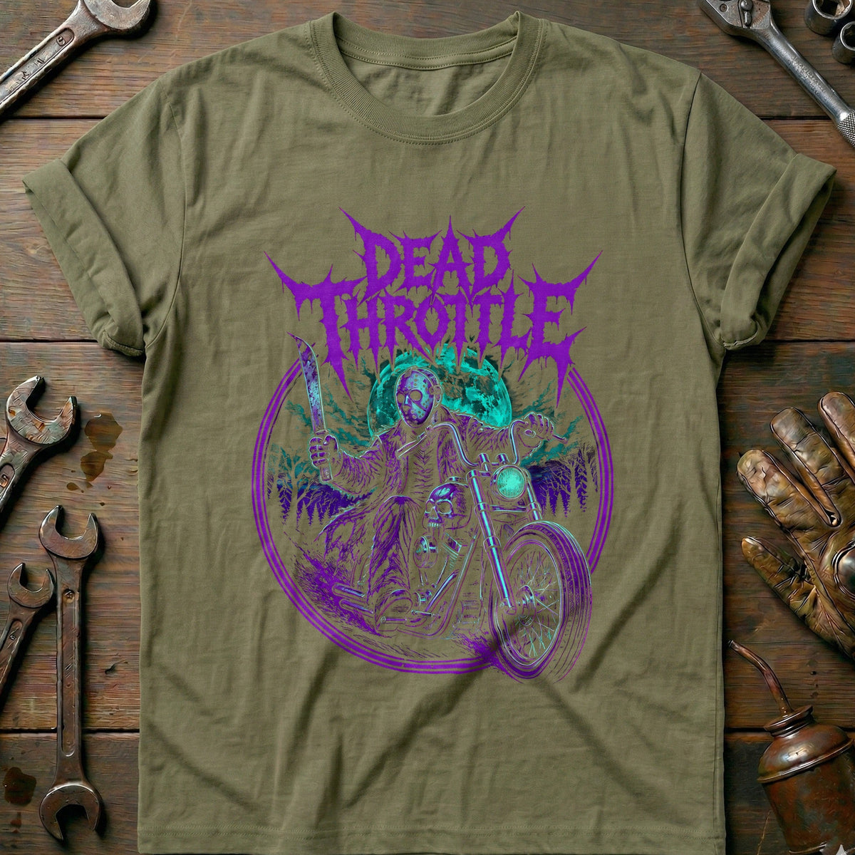 Dead Throttle Motorcycle T-Shirt GC Gift For Biker