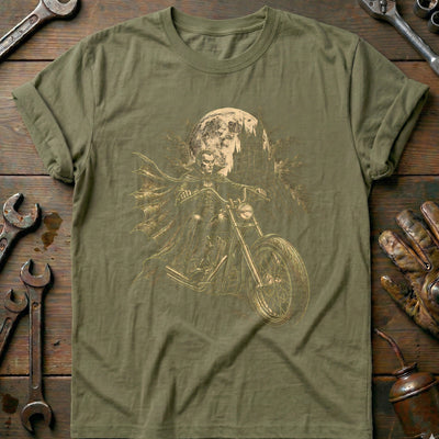 Blood and Chrome Motorcycle T-Shirt EU Gift For Biker