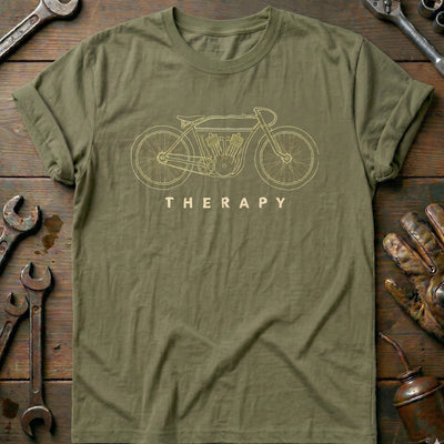 Board Track Racer Therapy Motorcycle T-Shirt GC Gift For Biker