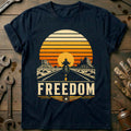 Freedom Sunset Motorcycle T-Shirt EU Gift For Biker