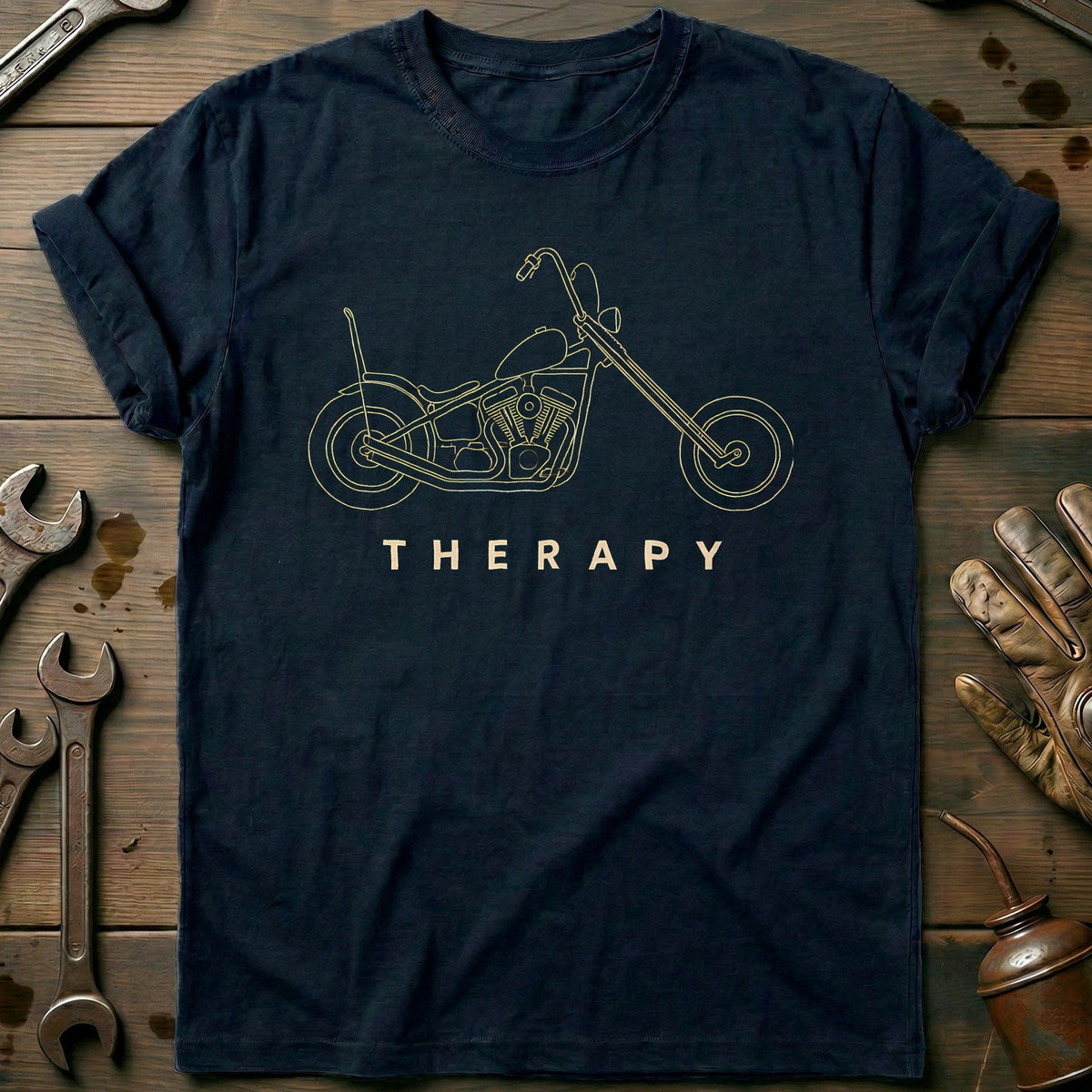 Chopper Therapy Motorcycle T-Shirt EU Gift For Biker