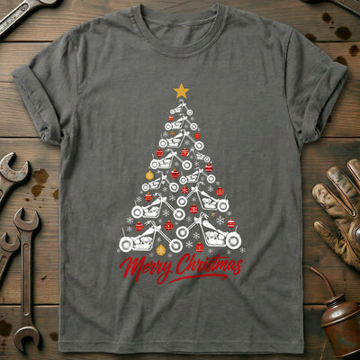 Chopper Christmas Tree Motorcycle T-Shirt US Gift For Biker
