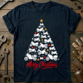 Adventure Bike Christmas Tree Motorcycle T-Shirt AU Gift For Biker