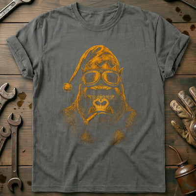 Christmas Elf Gorilla Goggles Motorcycle T-Shirt AU Gift For Biker