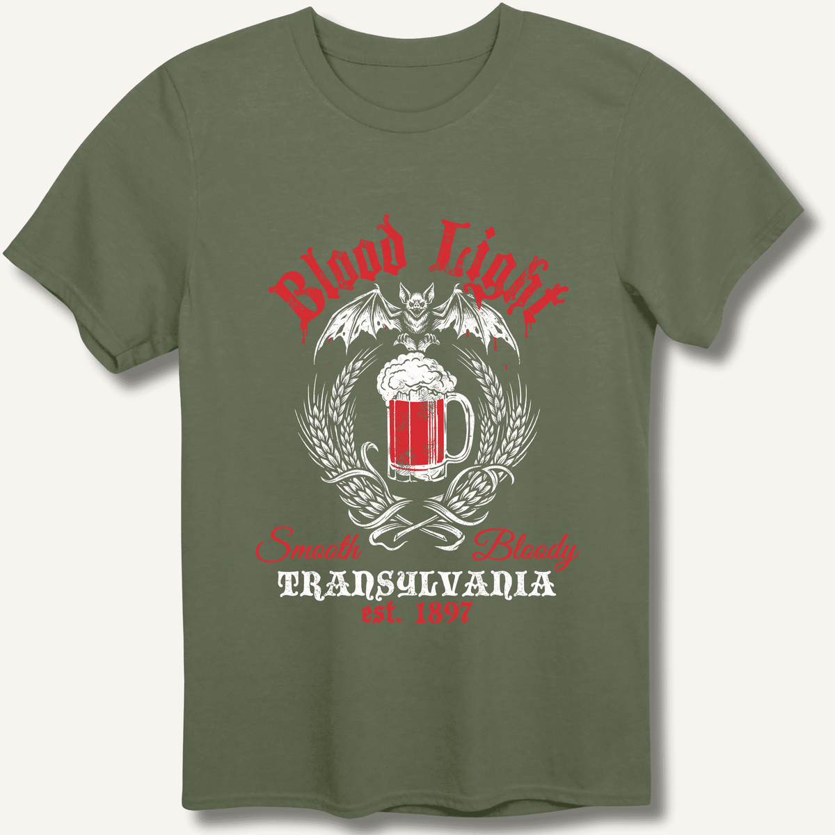 Blood Light T-Shirt Gift For Bourbon Drinker