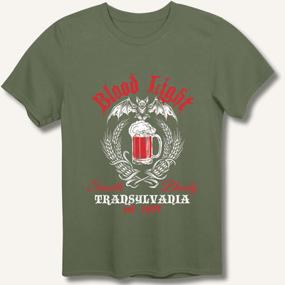 Blood Light T-Shirt Gift For Bourbon Drinker