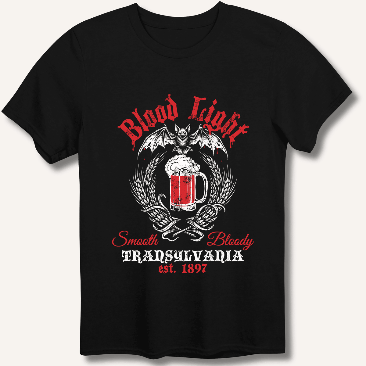 Blood Light T-Shirt Gift For Bourbon Drinker