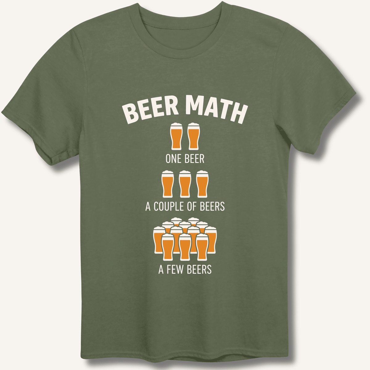 Beer Math T-Shirt Gift For Bourbon Drinker