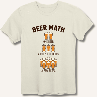 Beer Math T-Shirt Gift For Bourbon Drinker