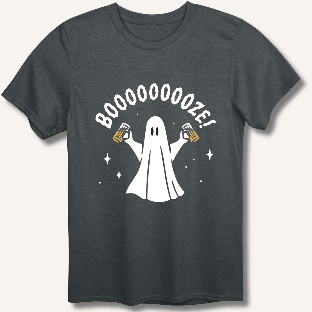 Booooooze Ghost T-Shirt Gift For Bourbon Drinker