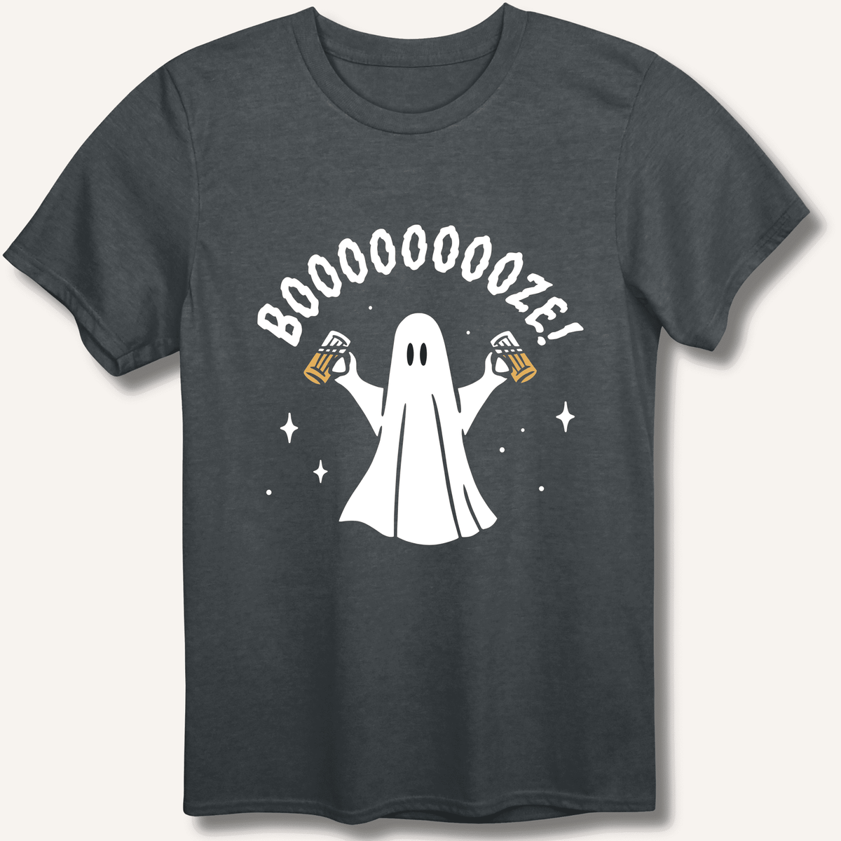 Booooooze Ghost T-Shirt Gift For Bourbon Drinker