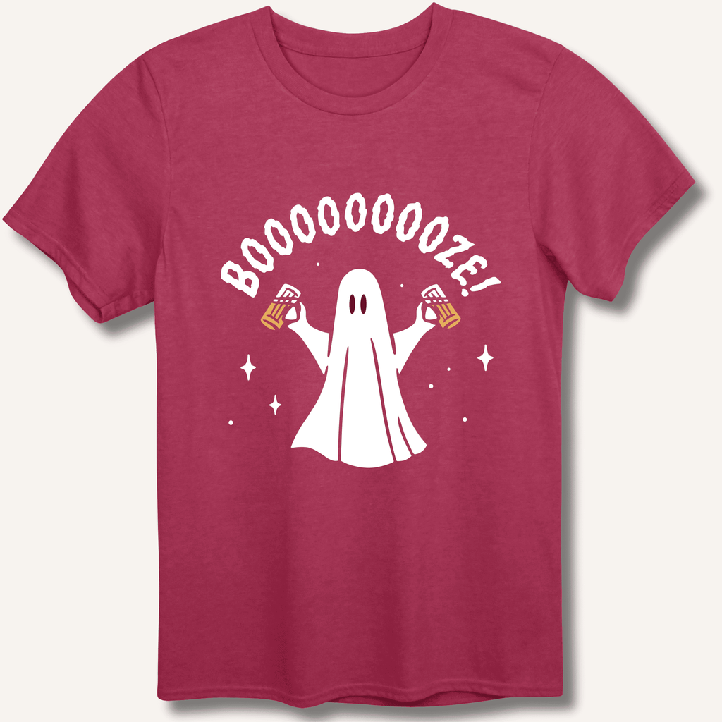 Booooooze Ghost T-Shirt Gift For Bourbon Drinker