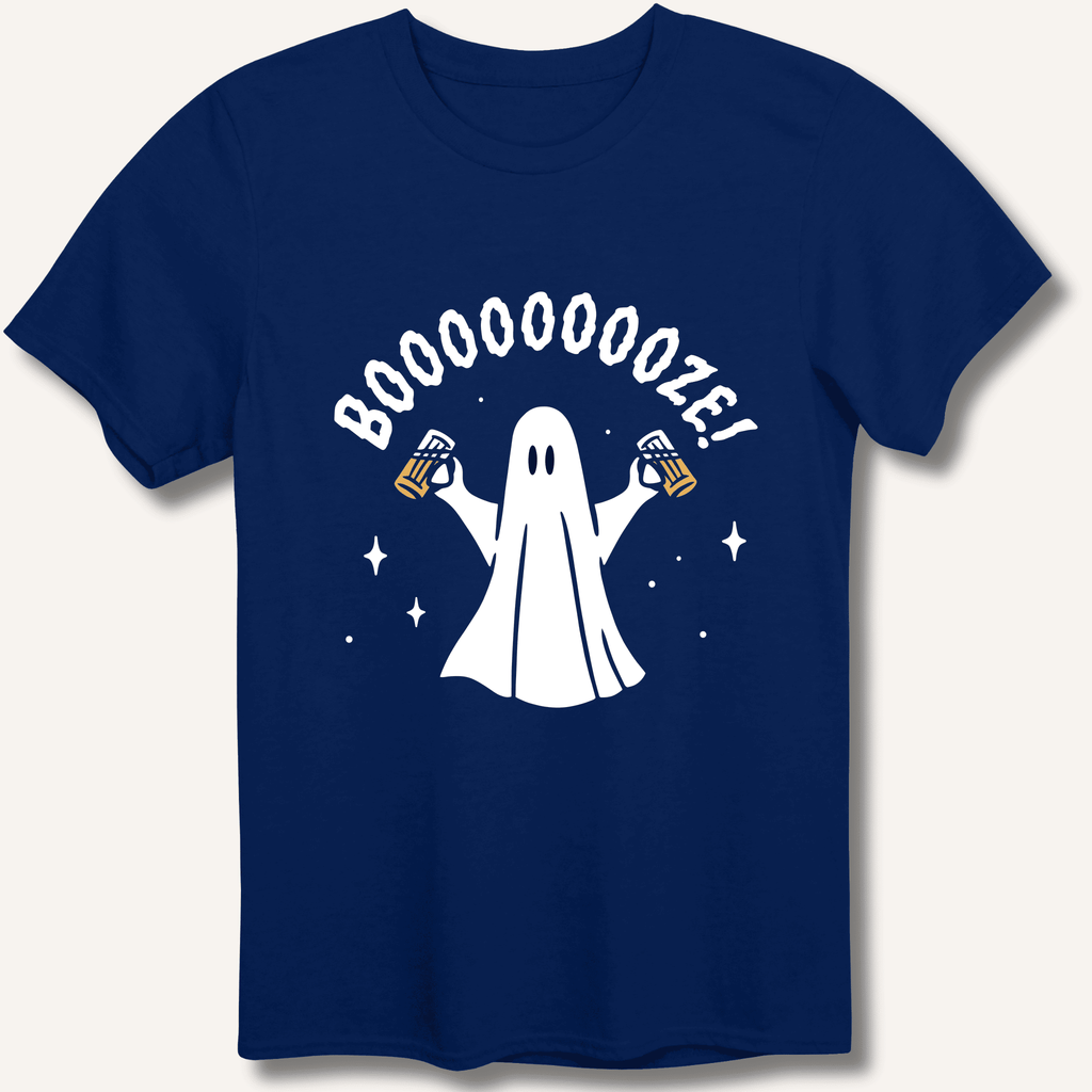 Booooooze Ghost T-Shirt Gift For Bourbon Drinker