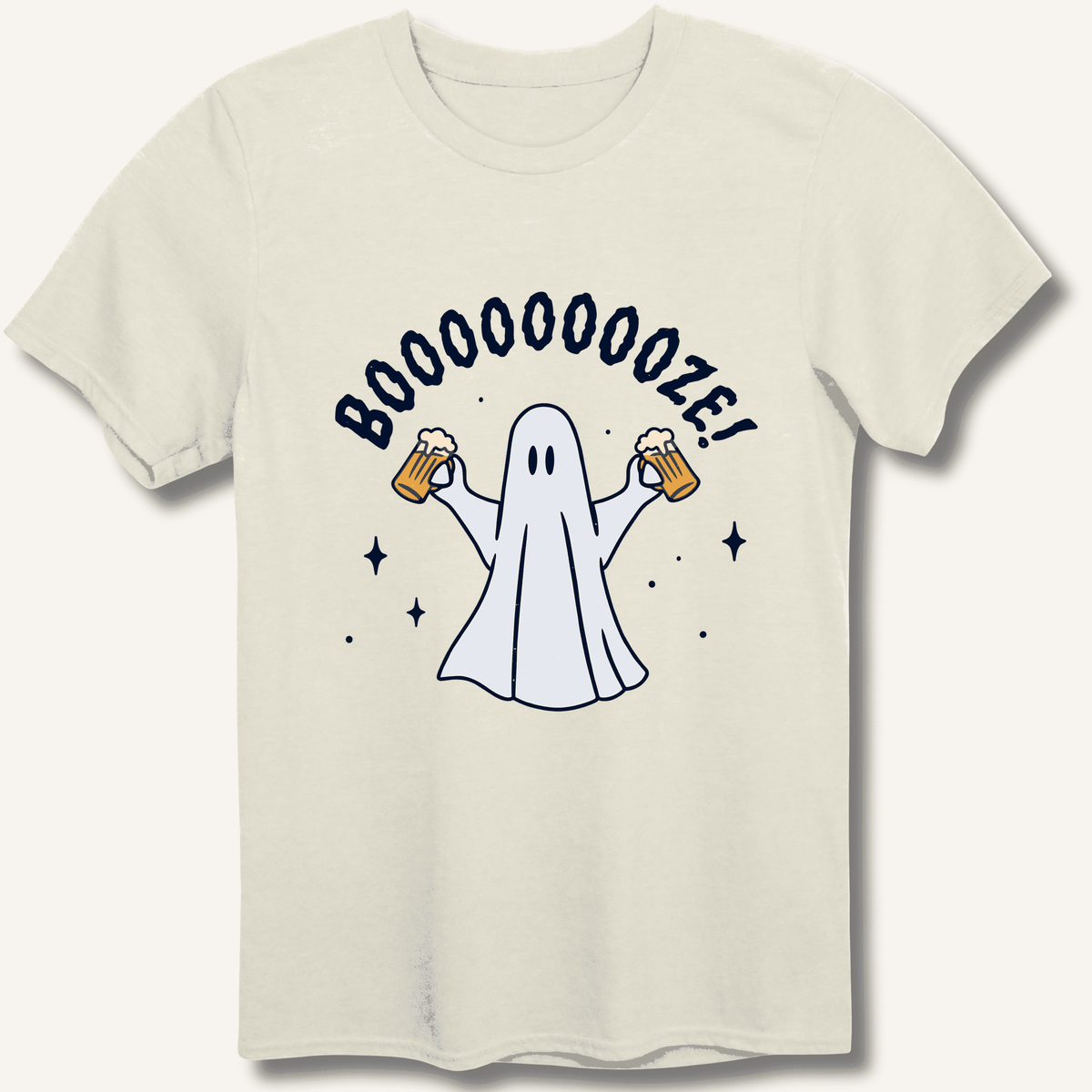 Booooooze Ghost T-Shirt Gift For Bourbon Drinker