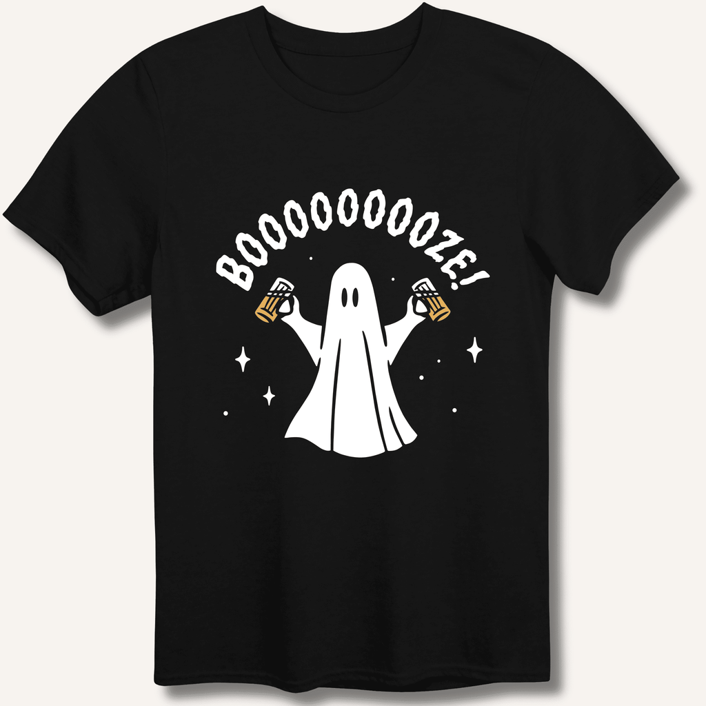 Booooooze Ghost T-Shirt Gift For Bourbon Drinker