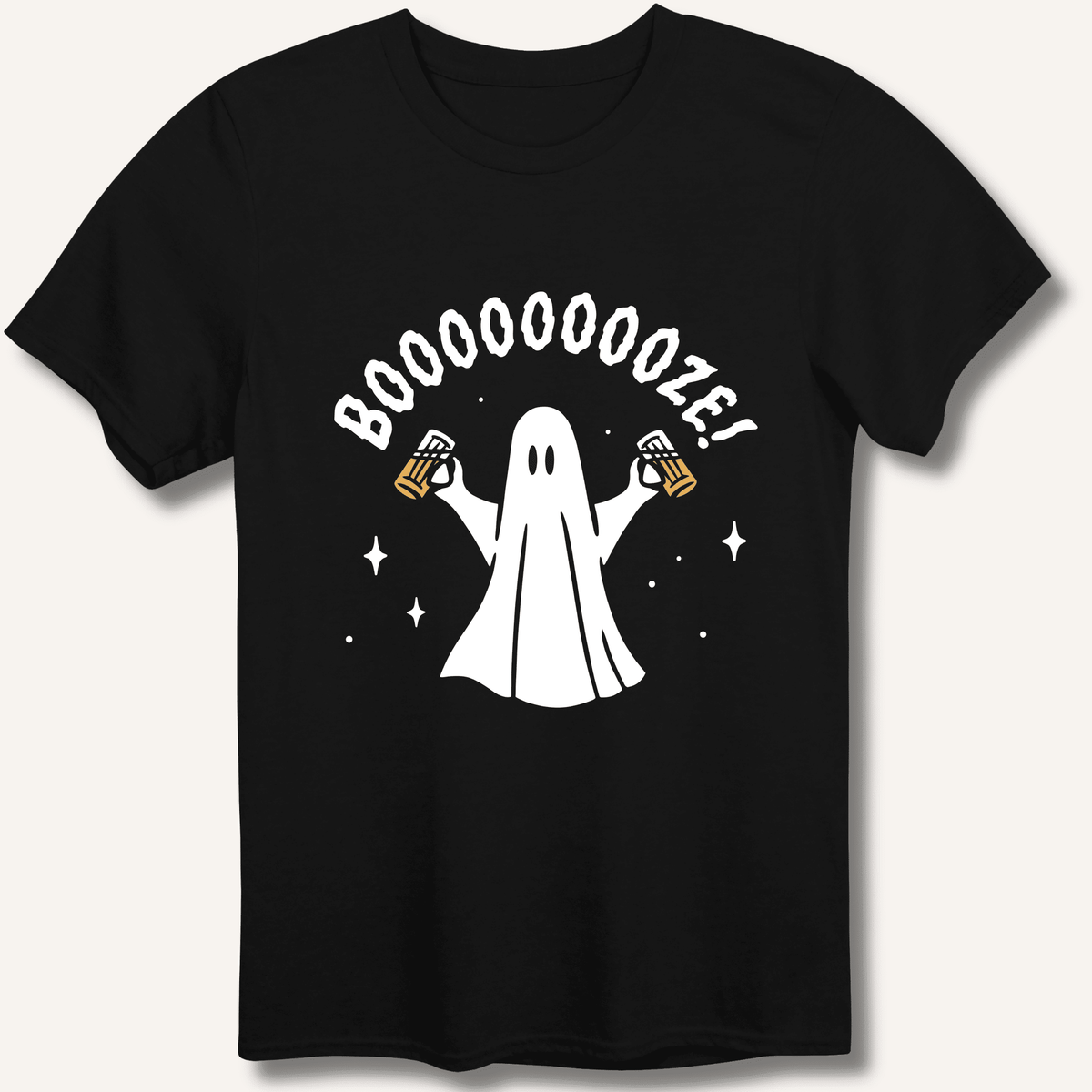 Booooooze Ghost T-Shirt Gift For Bourbon Drinker