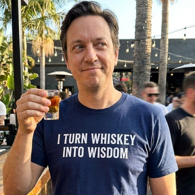 I Turn Whiskey Into Wisdom T-Shirt Gift For Bourbon Drinker