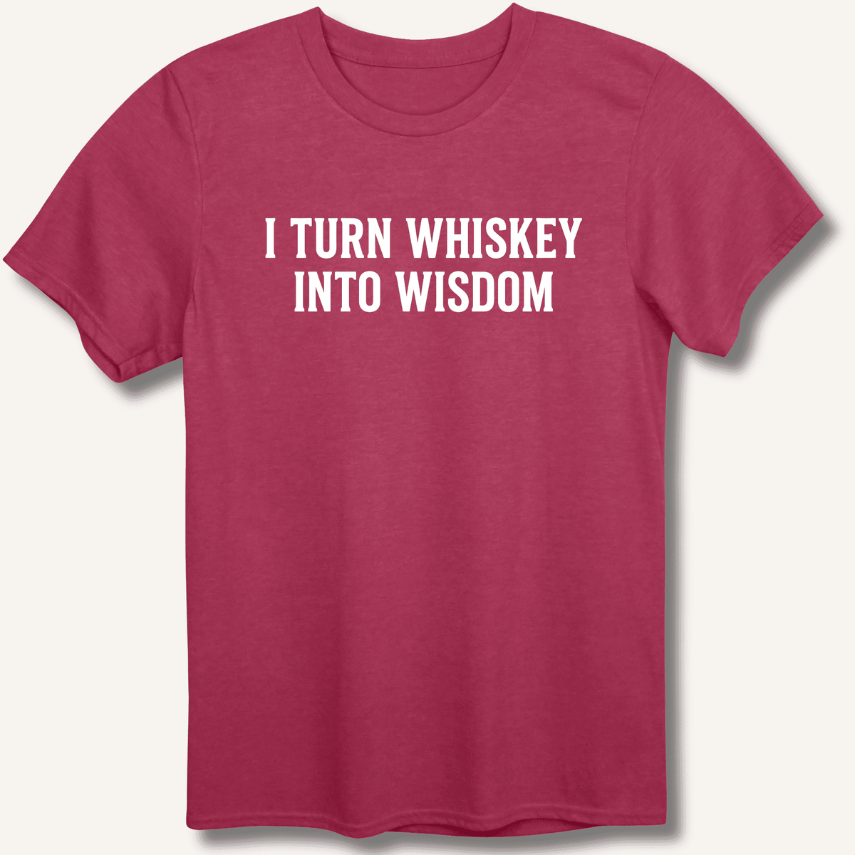 I Turn Whiskey Into Wisdom T-Shirt Gift For Bourbon Drinker