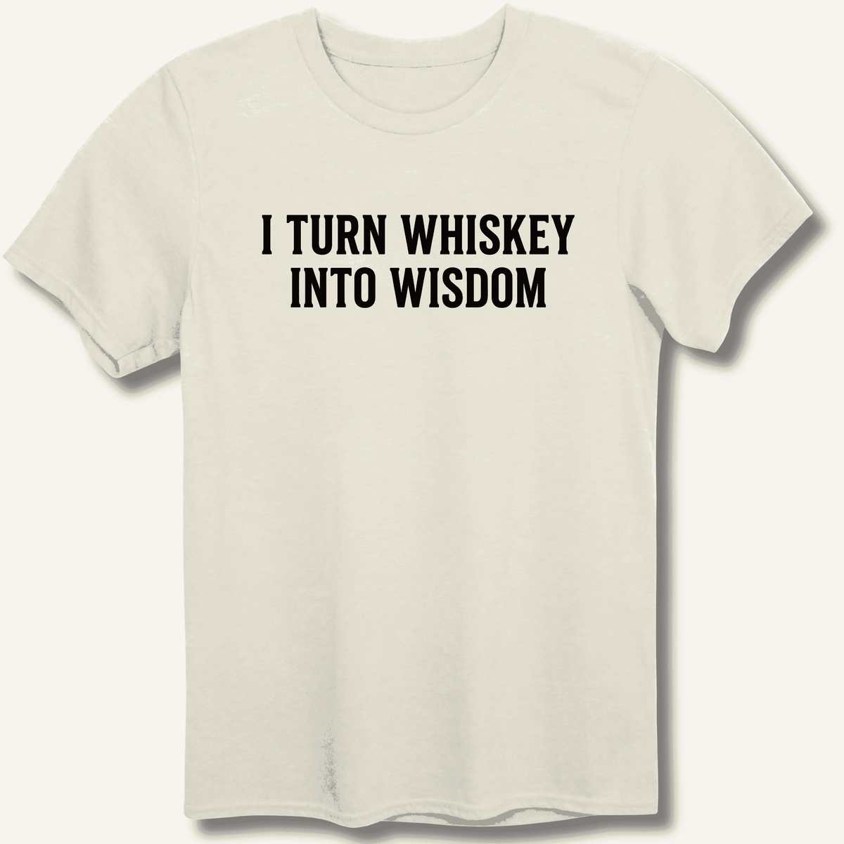 I Turn Whiskey Into Wisdom T-Shirt Gift For Bourbon Drinker