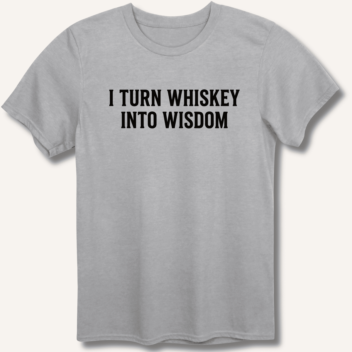 I Turn Whiskey Into Wisdom T-Shirt Gift For Bourbon Drinker