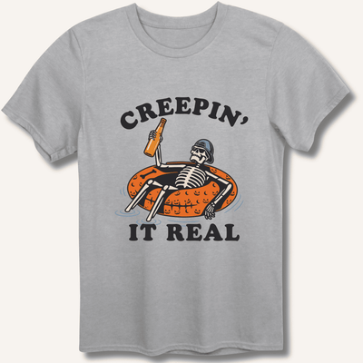 Creepin' It Real T-Shirt Gift For Bourbon Drinker