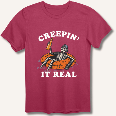 Creepin' It Real T-Shirt Gift For Bourbon Drinker