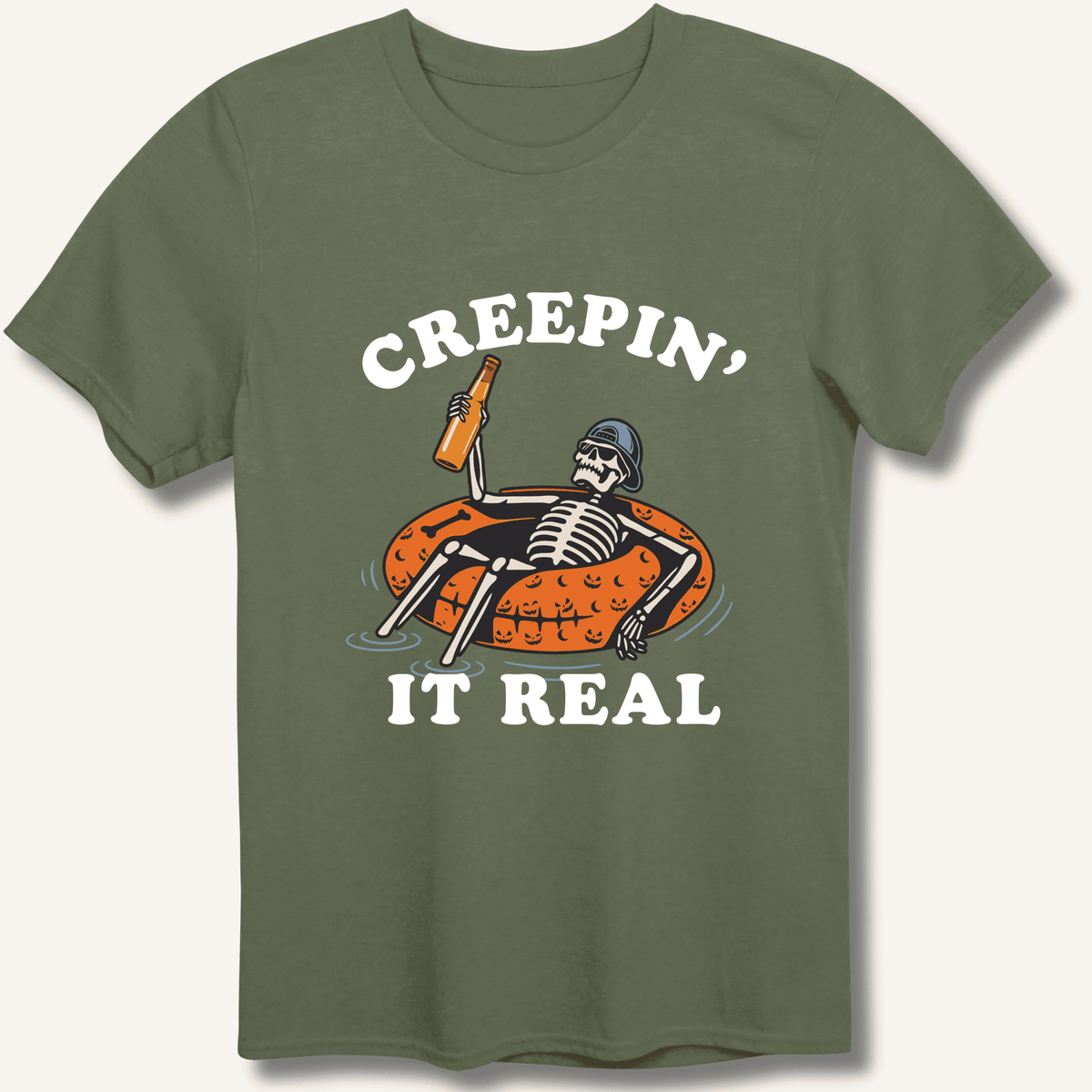 Creepin' It Real T-Shirt Gift For Bourbon Drinker