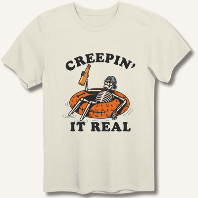 Creepin' It Real T-Shirt Gift For Bourbon Drinker