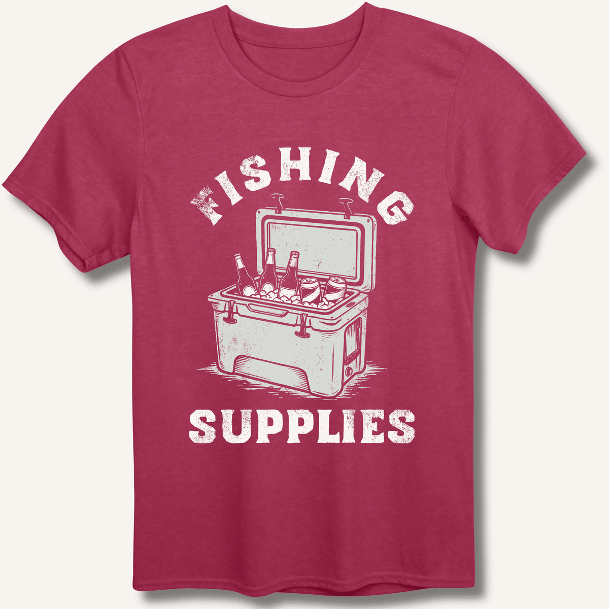 Fishing Supplies T-Shirt Gift For Bourbon Drinker