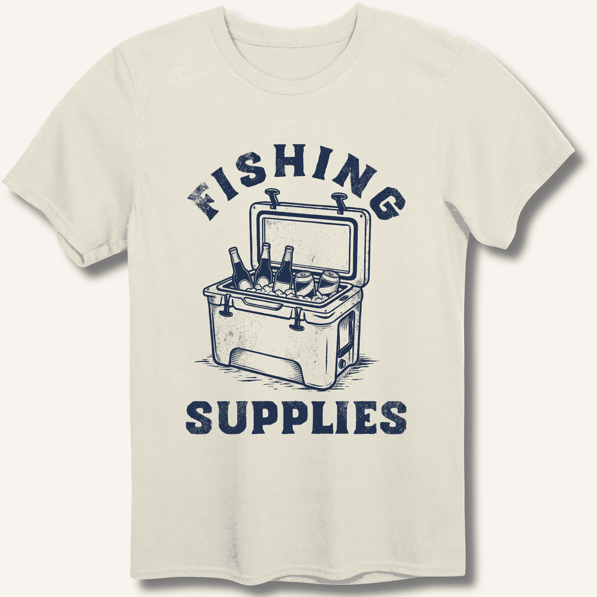 Fishing Supplies T-Shirt Gift For Bourbon Drinker