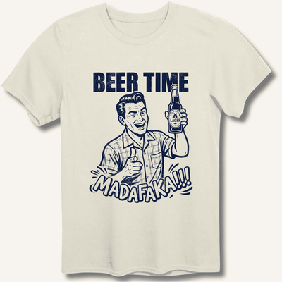 Beer Time T-Shirt Gift For Bourbon Drinker