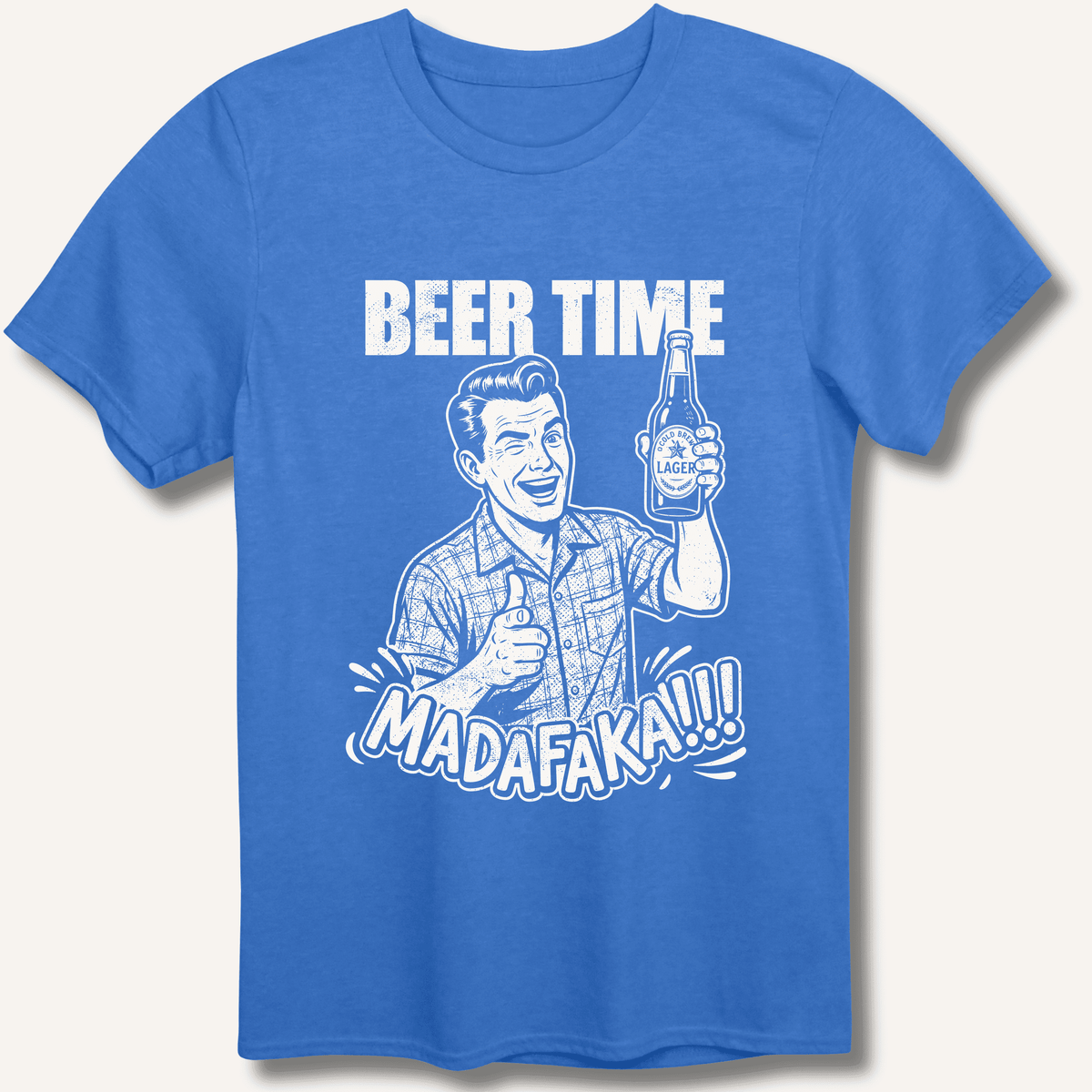 Beer Time T-Shirt Gift For Bourbon Drinker
