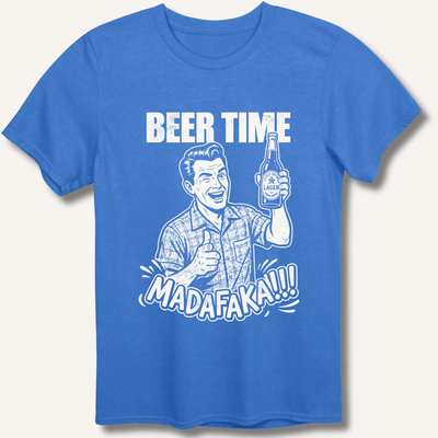 Beer Time T-Shirt Gift For Bourbon Drinker