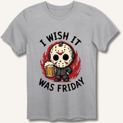 I Wish It Was Friday T-Shirt Gift For Bourbon Drinker