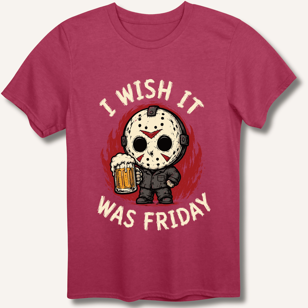 I Wish It Was Friday T-Shirt Gift For Bourbon Drinker