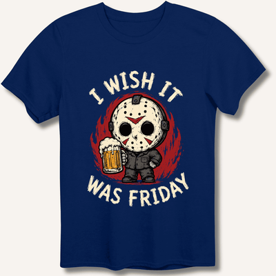 I Wish It Was Friday T-Shirt Gift For Bourbon Drinker