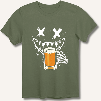 Graffiti Monster T-Shirt Gift For Bourbon Drinker