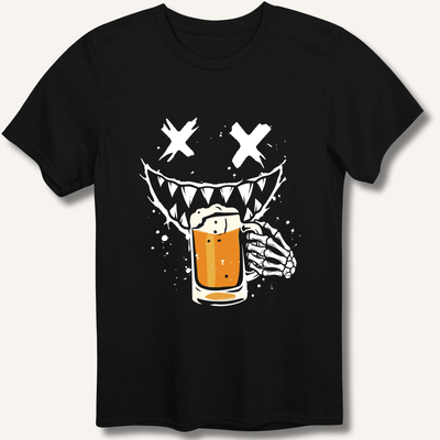 Graffiti Monster T-Shirt Gift For Bourbon Drinker