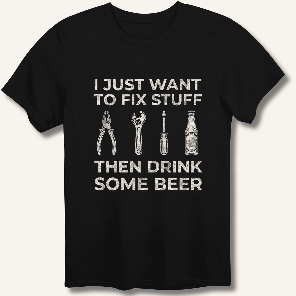 I Just Want To Fix Stuff T-Shirt Gift For Bourbon Drinker