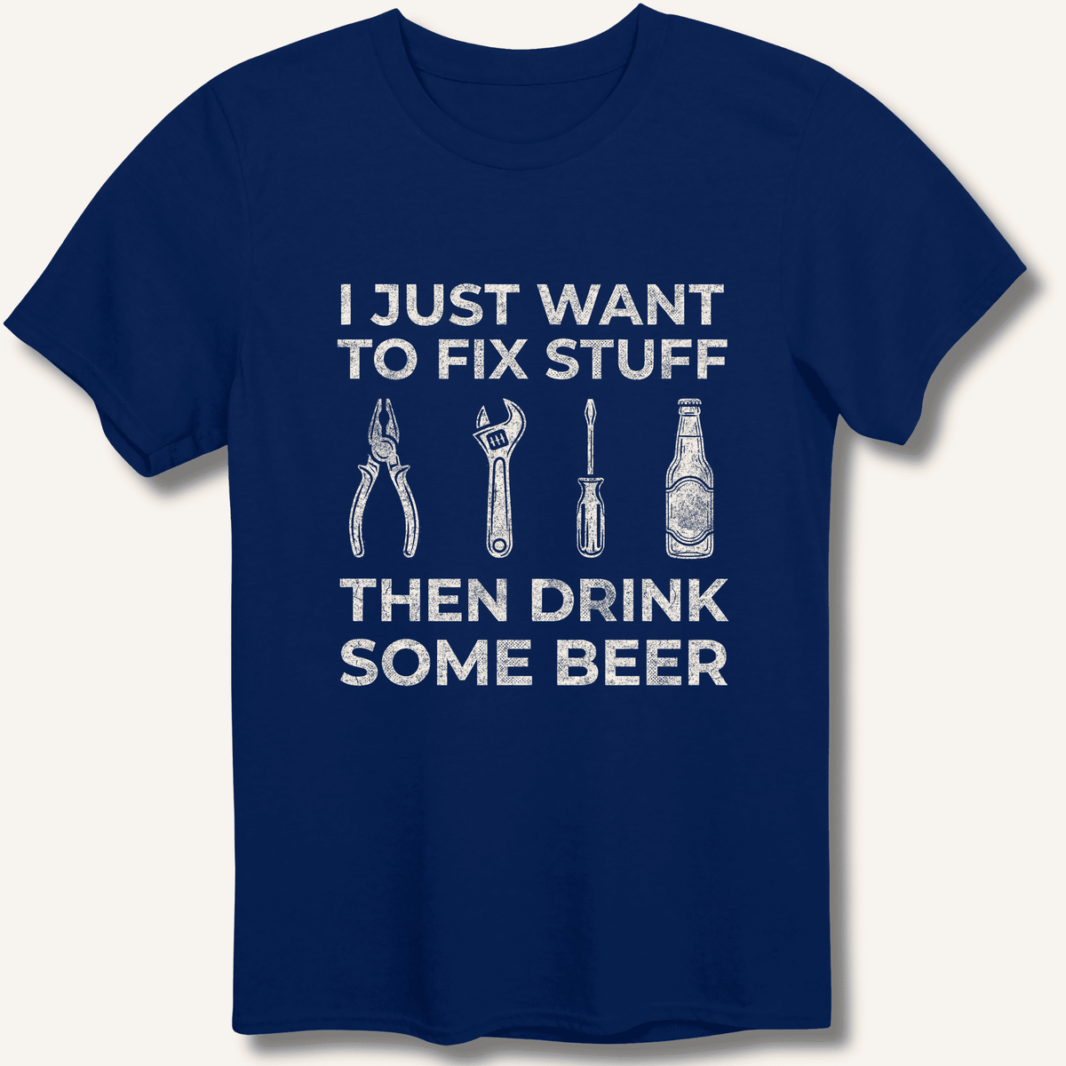 I Just Want To Fix Stuff T-Shirt Gift For Bourbon Drinker