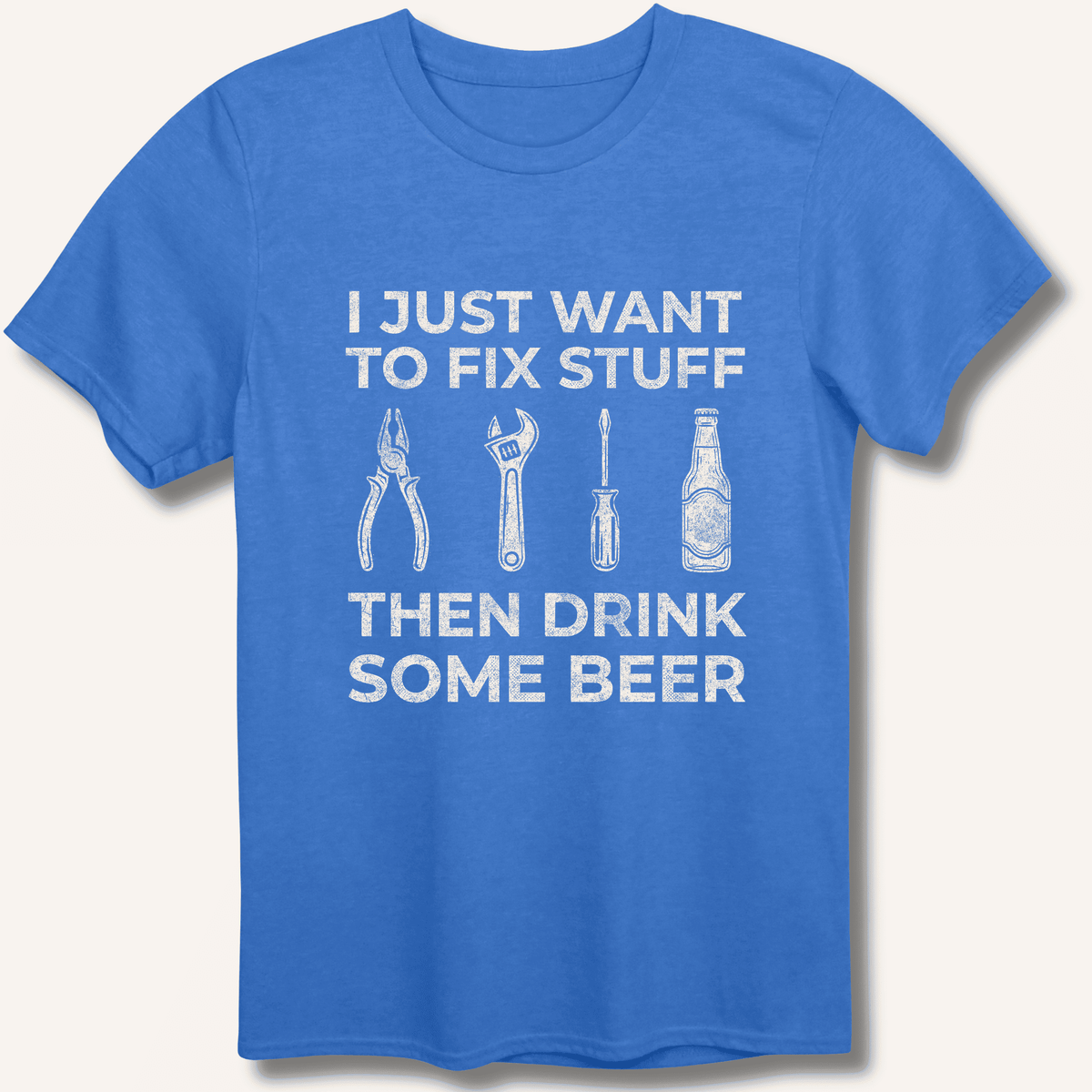 I Just Want To Fix Stuff T-Shirt Gift For Bourbon Drinker