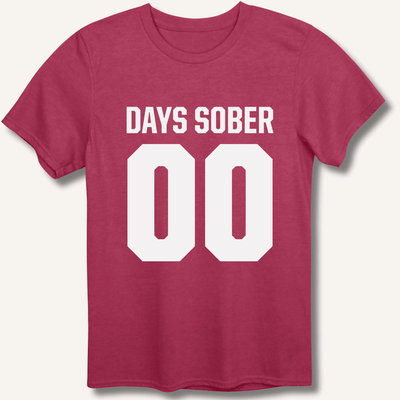Days Sober T-Shirt Gift For Bourbon Drinker