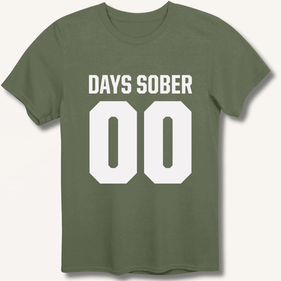 Days Sober T-Shirt Gift For Bourbon Drinker