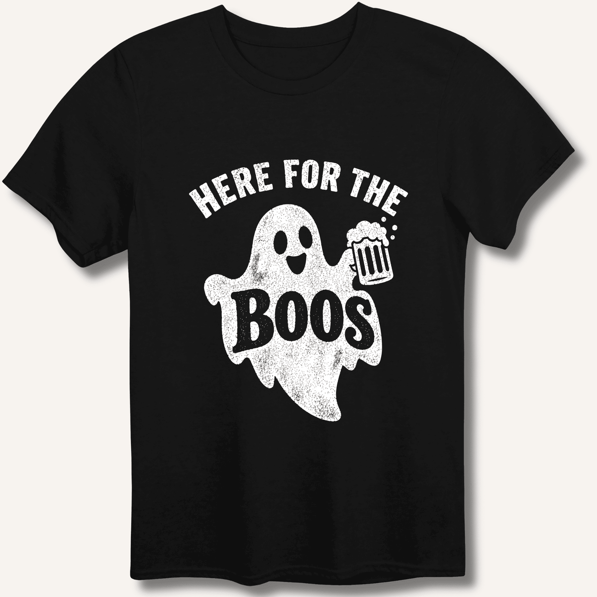 Here For The Boo's T-Shirt Gift For Bourbon Drinker