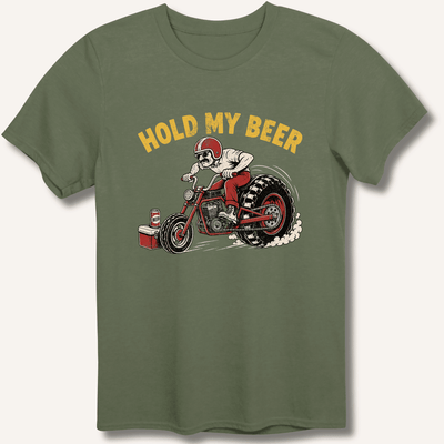 Hold My Beer T-Shirt Gift For Bourbon Drinker
