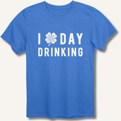 I Clover Day Drinking T-Shirt Gift For Bourbon Drinker