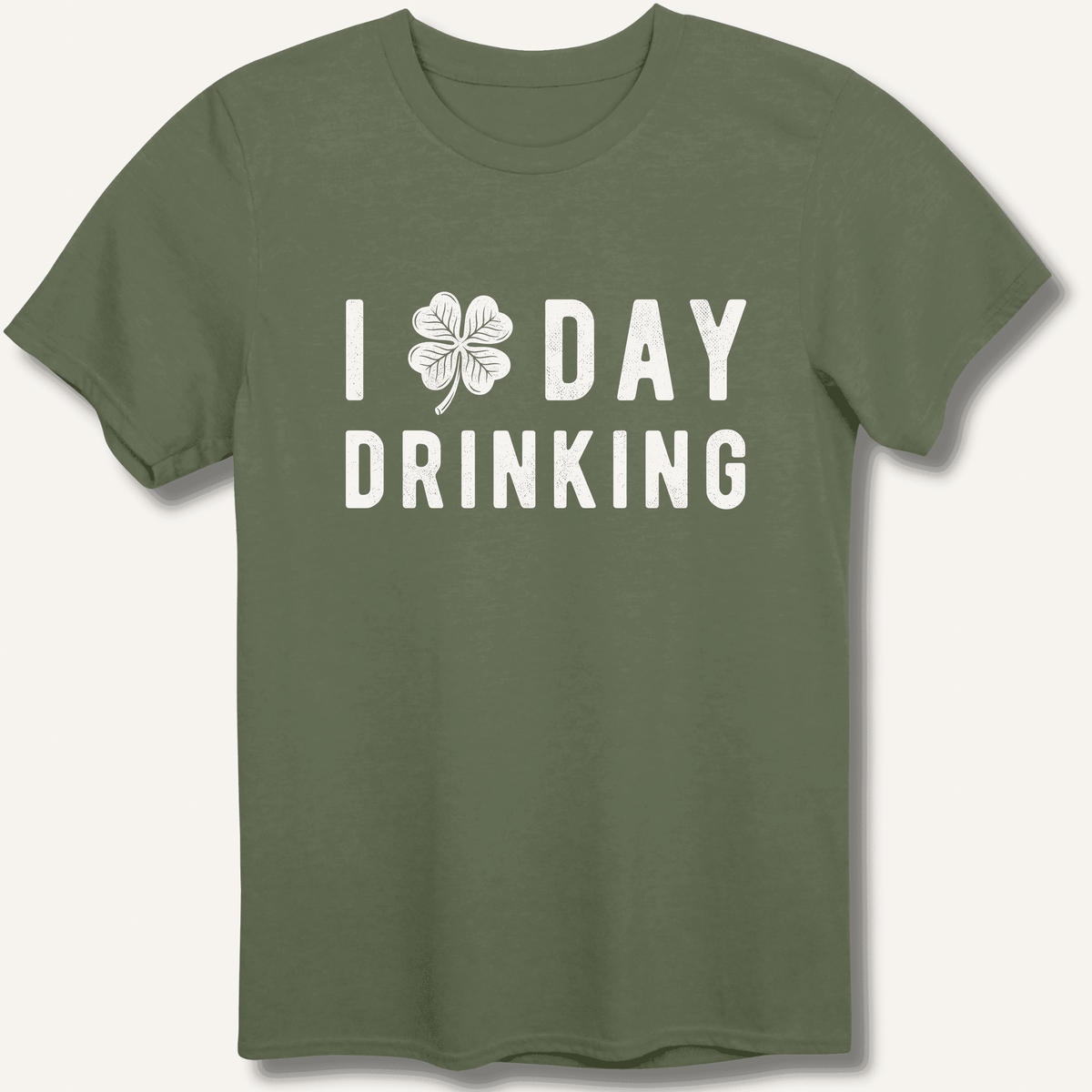 I Clover Day Drinking T-Shirt Gift For Bourbon Drinker