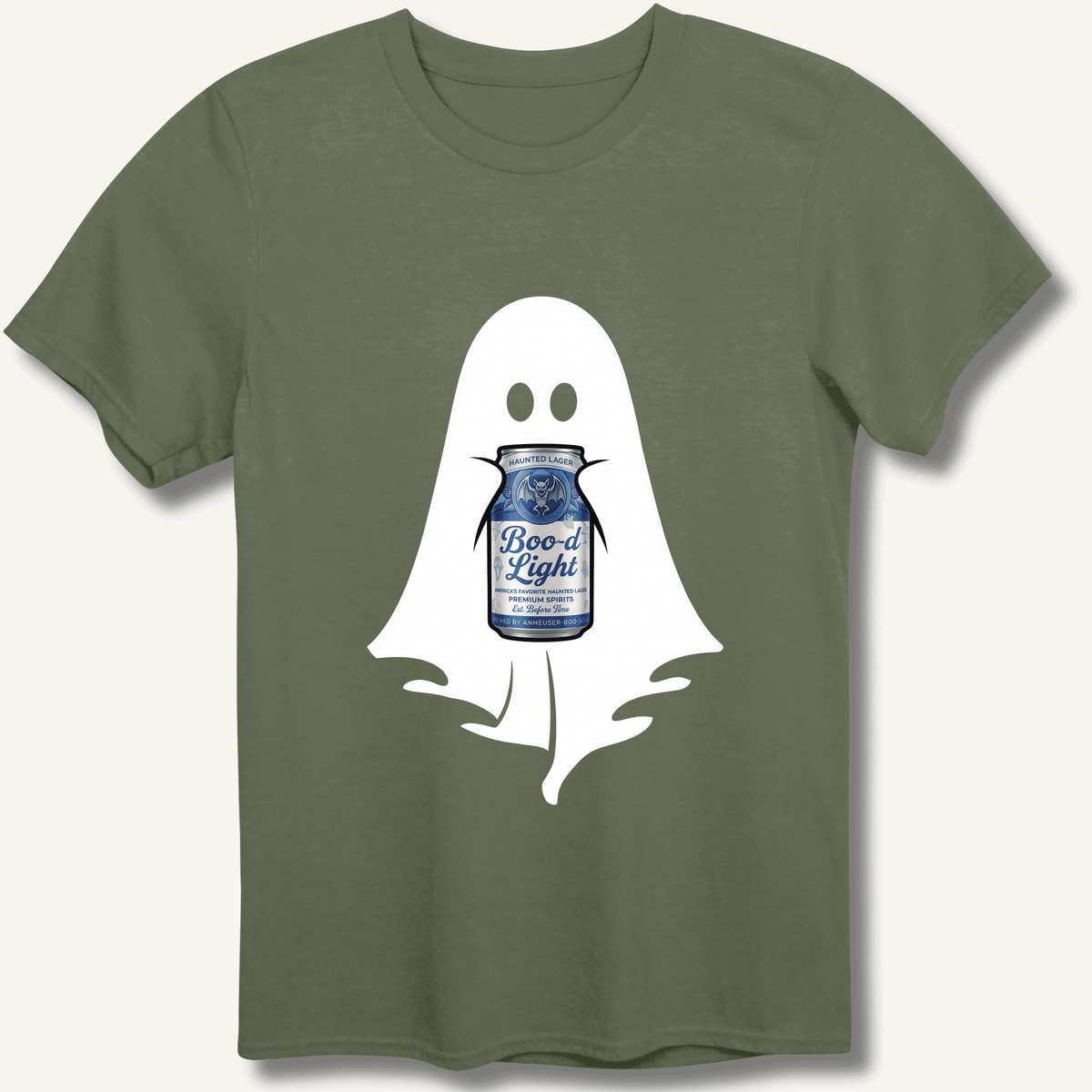 Boo-d Light Ghost T-Shirt Gift For Bourbon Drinker